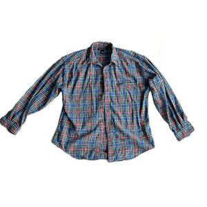 Structure Long Sleeve Plaid Color Design Vintage 90s button down